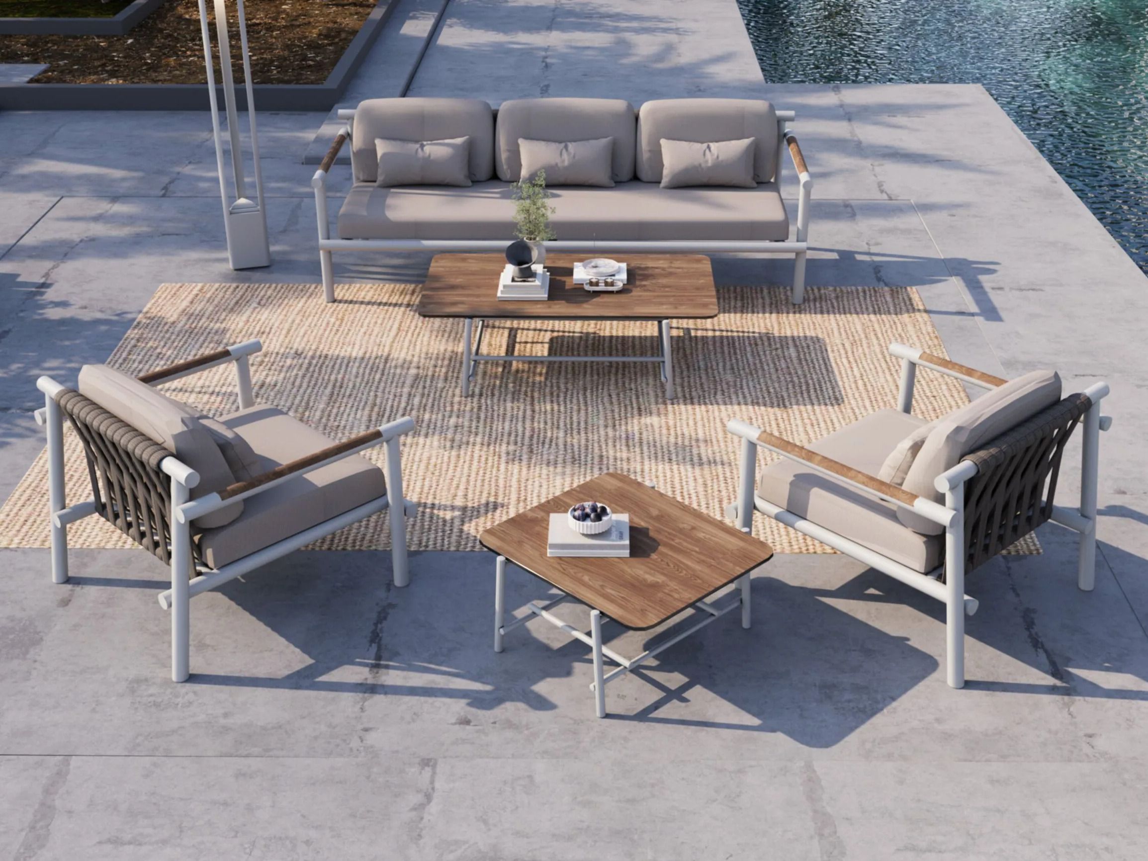 Алюминиевый садовый диван с порошковым покрытием 10Deka Aurora ARCH-00037452 - Вид №3