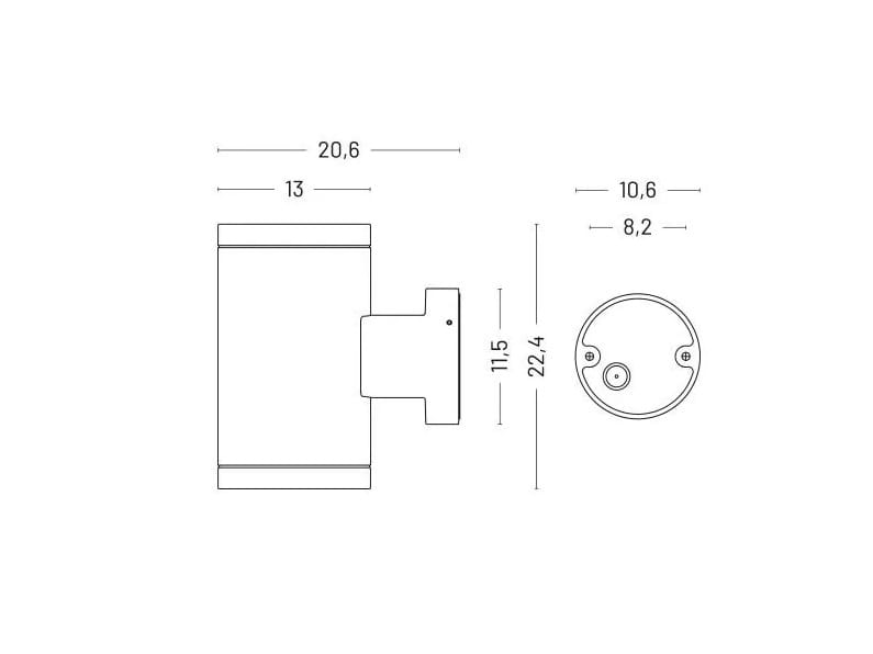 Алюминиевый светодиодный наружный настенный светильник [LND] общие ARCH-00121505 - Вид №11