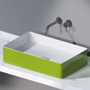 L620221 Накладная раковина на столешницу  прямоугольная A. e T. Italia Fly