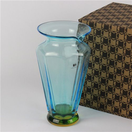 1752 ORIGINALMURANOGLASS Графин Янтарно-синий - Carlo Moretti - Муранское стекло 14 см  - Вид №1