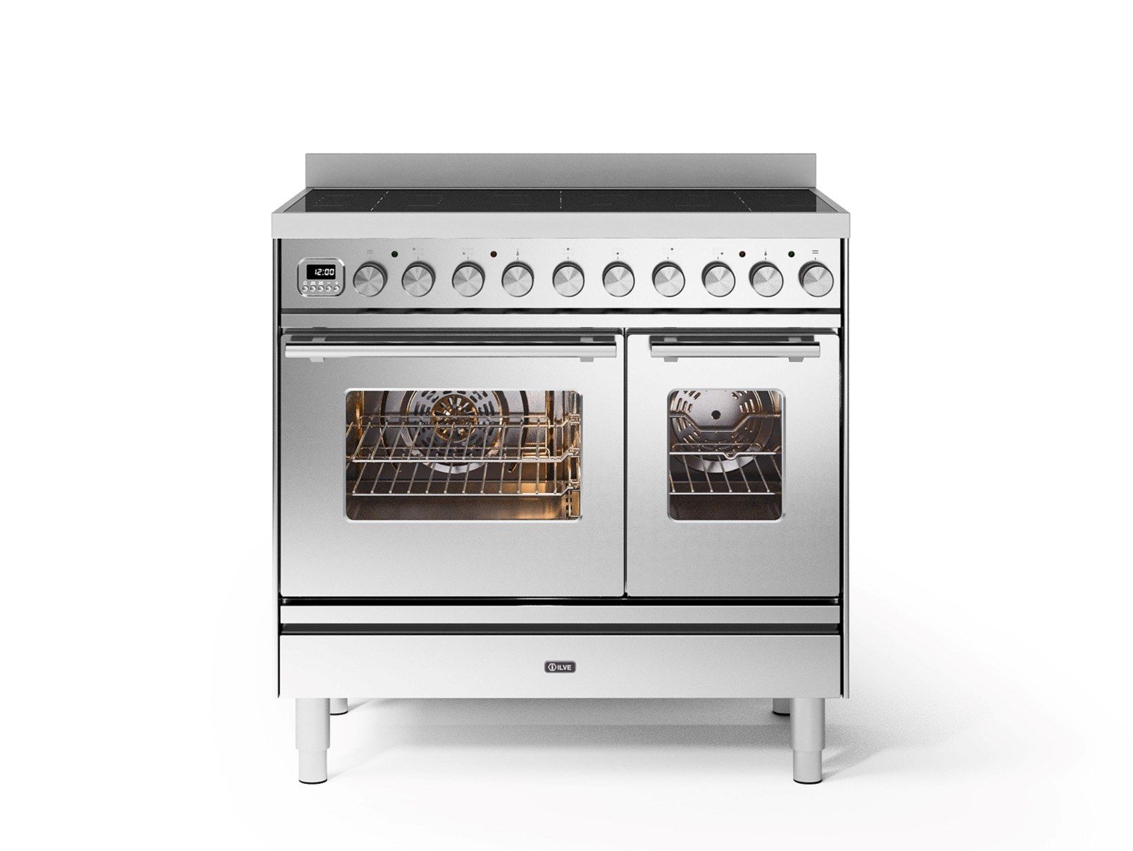 Стальная отдельно стоящая кухня с индукционной плитой Ilve Professional Plus ARCH-00074869