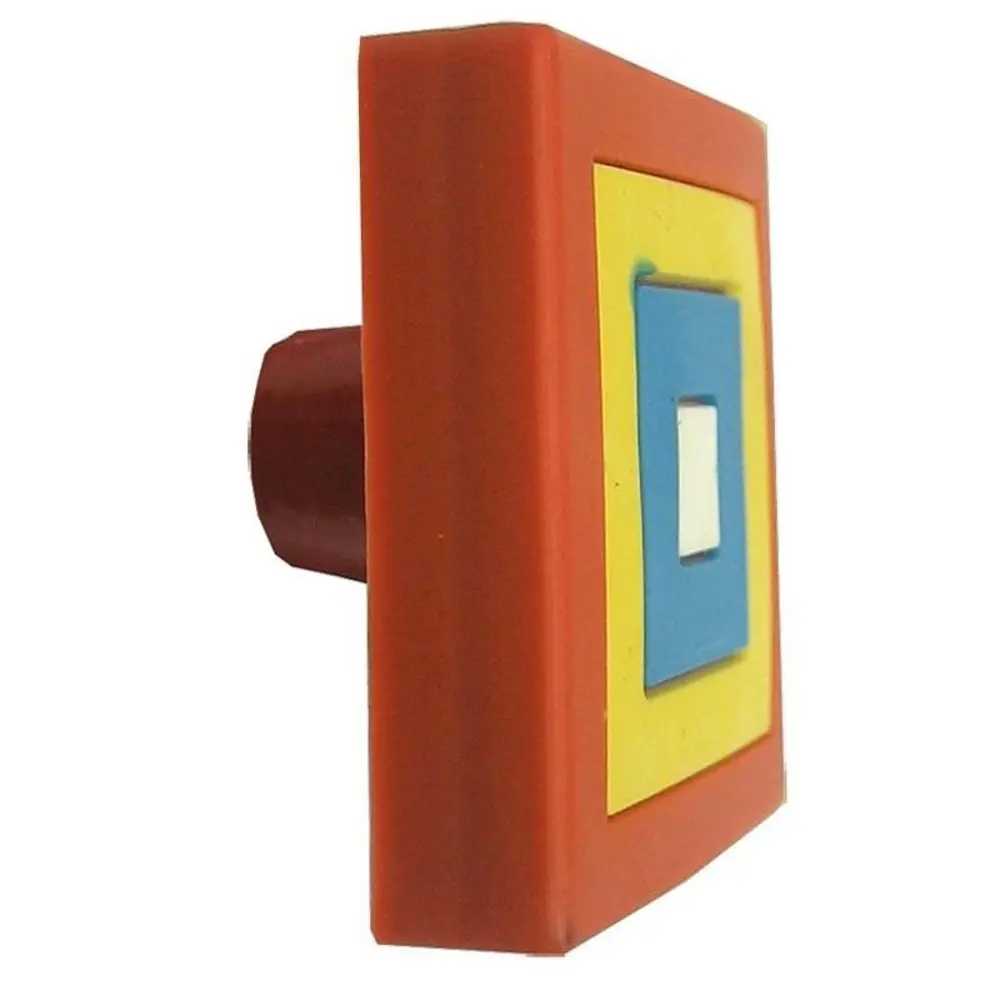 Мебельная ручка-кнопка "квадрат" резина ELEMENT STLM-2084322