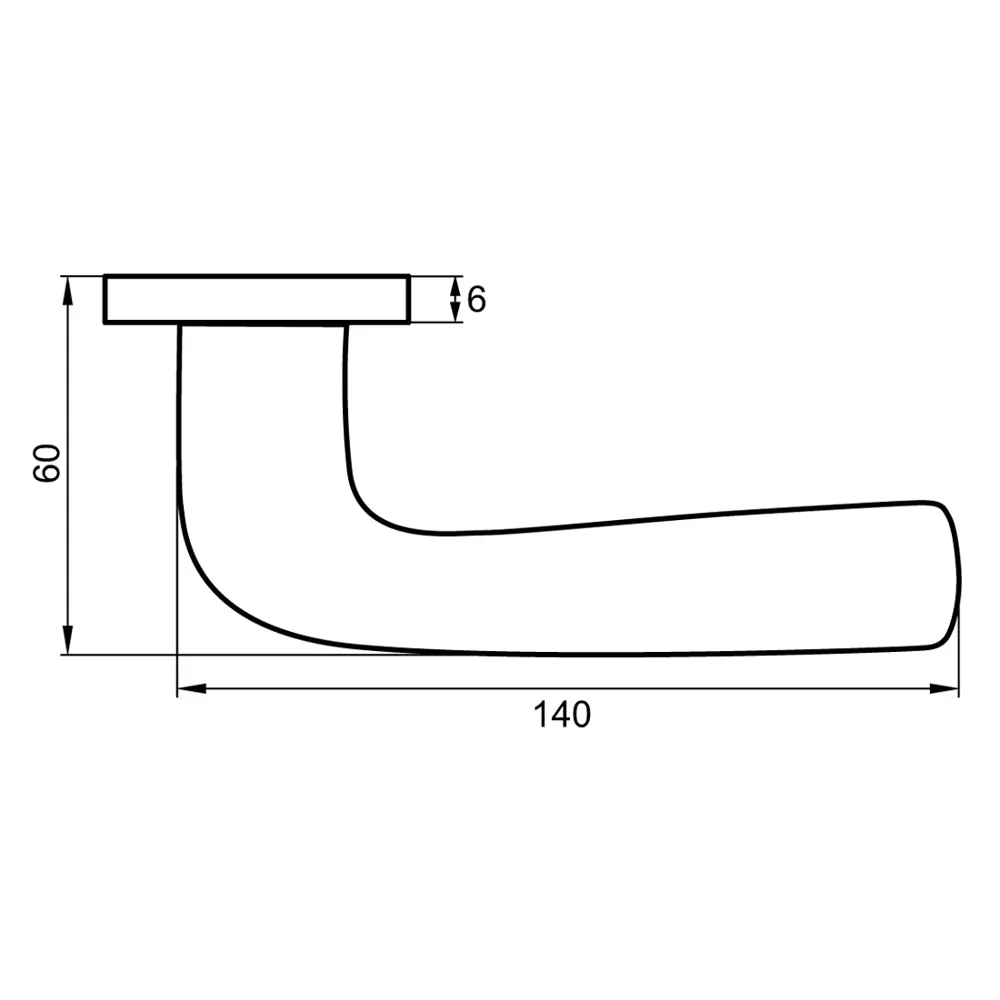Дверные ручки PUERTO Slim Соффиони - элегантное решение для межкомнатных дверей 86523208 STLM-0069640 - Вид №4