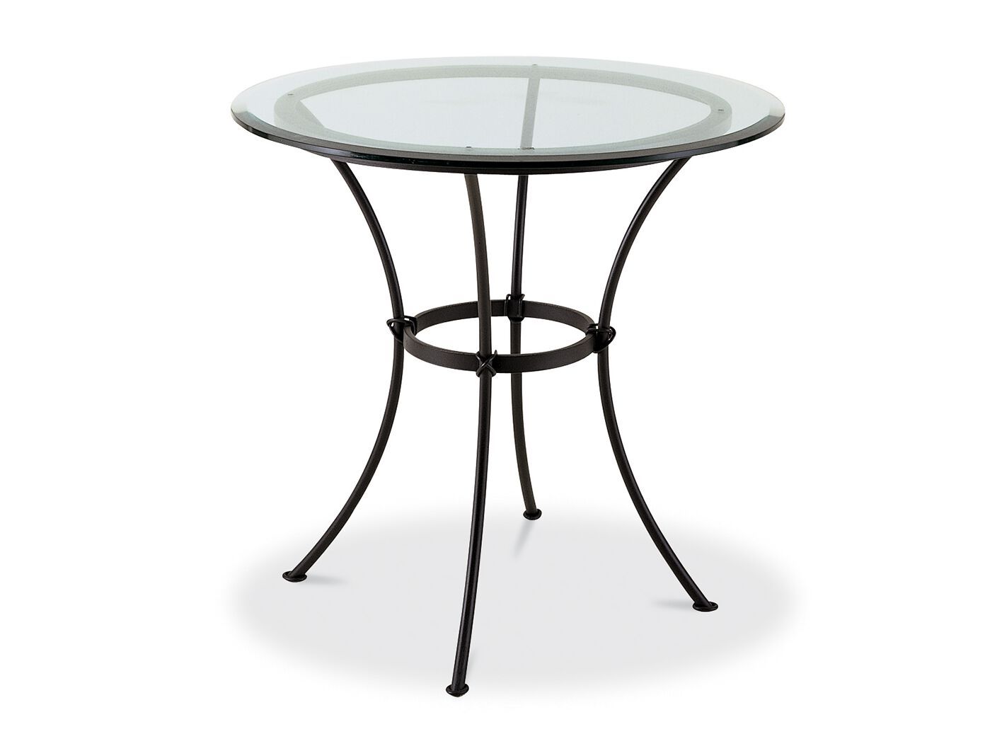 Круглый садовый стол из железа и стекла Cantori PRADO ARCH-00051043 - Вид №1