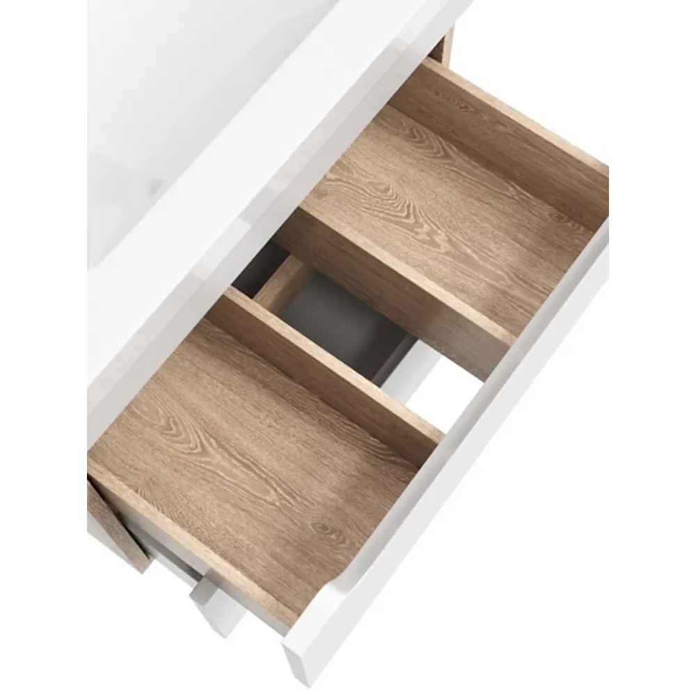 Santreyd Рондо - подвесная тумба для ванной 60 см белый/дуб 84408314 STLM-0049544 - Вид №3