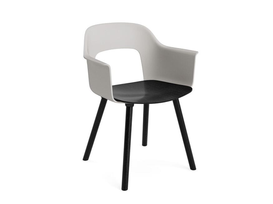 Подлокотник из полипропилена с деревянным сиденьем Hay макет ARCH-00040504 - Вид №20