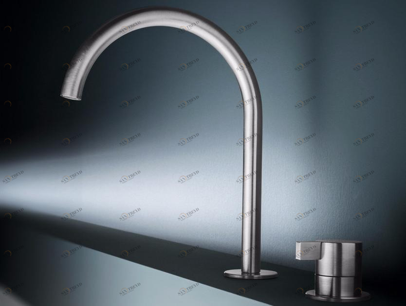 Radomonte Смеситель для кухни из нержавеющей стали на два отверстия  Tki32 