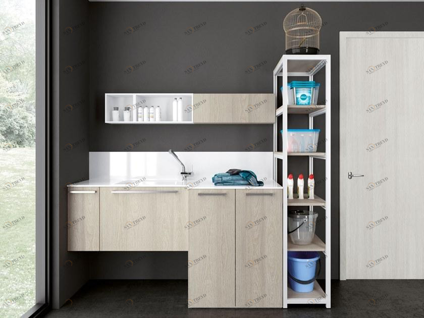 Archeda Постирочный шкаф в нпл для стиральной машины Laundry sun-id-1379996