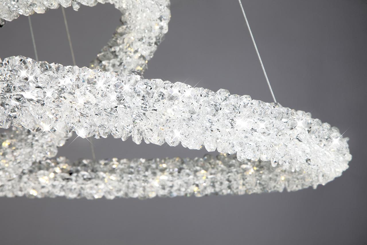 Подвесной светодиодный светильник Bogates Pandora 417/2 Strotskis BOGATES ДИЗАЙНЕРСКИЕ, PANDORA 200146 Хром  - Вид №1