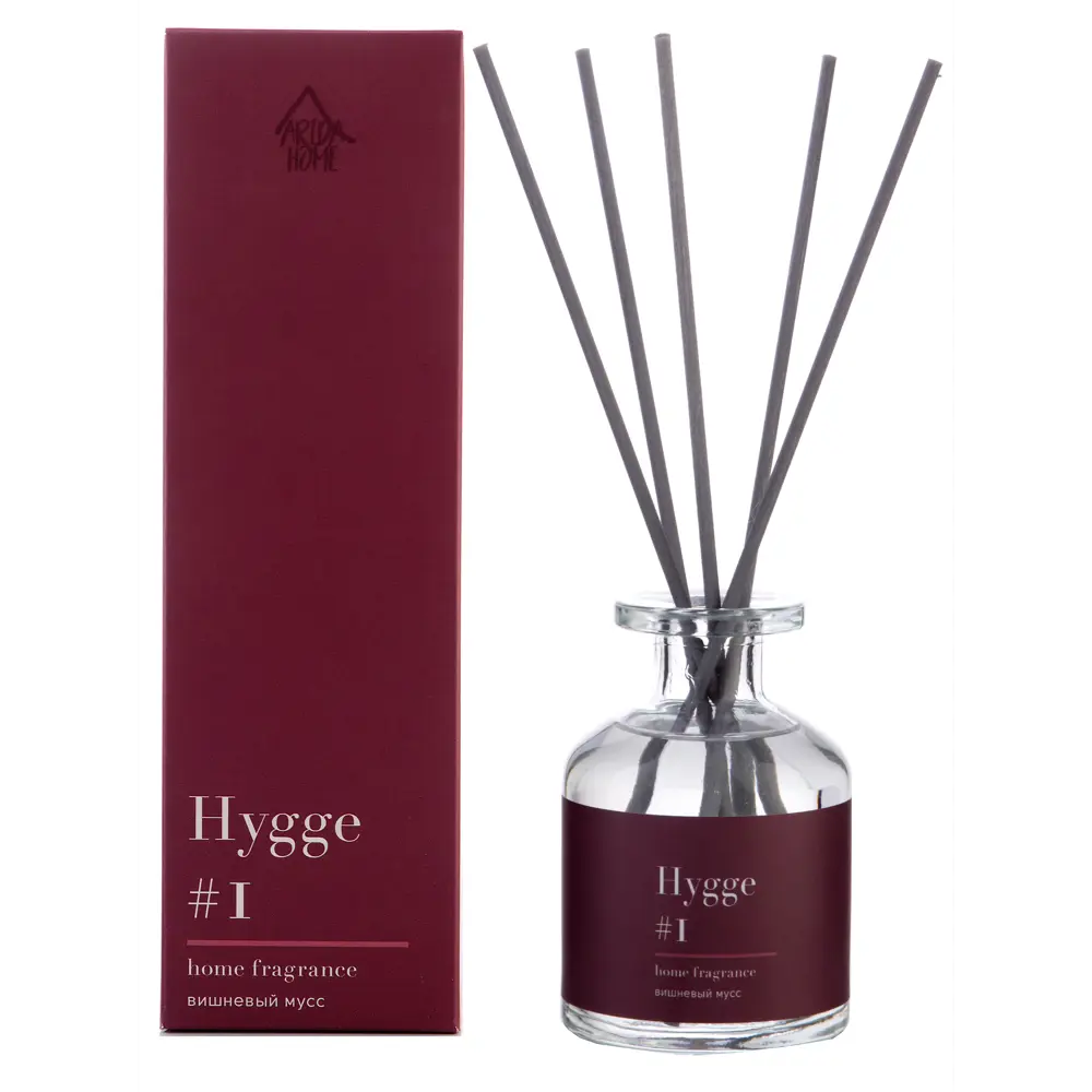 ARIDA HOME Диффузор Hygge 1 «Вишневый мусс» — атмосфера уюта и спокойствия 84535152 STLM-0051587