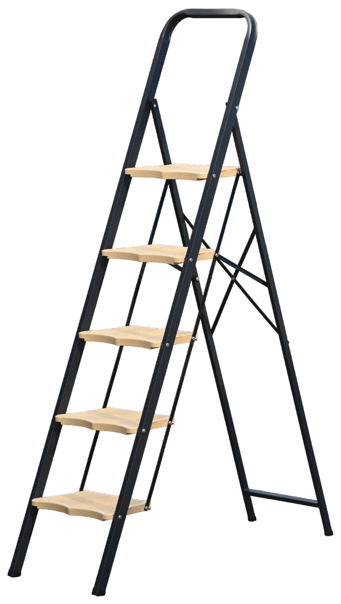 Стремянка c широкими пластиковыми ступенями MKP 805 ALUMET  - Вид №1