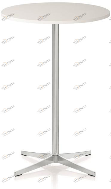 ZÜCO Круглый высокий стол из мдф и основание из хромированной стали Perillo tavola Pr 530