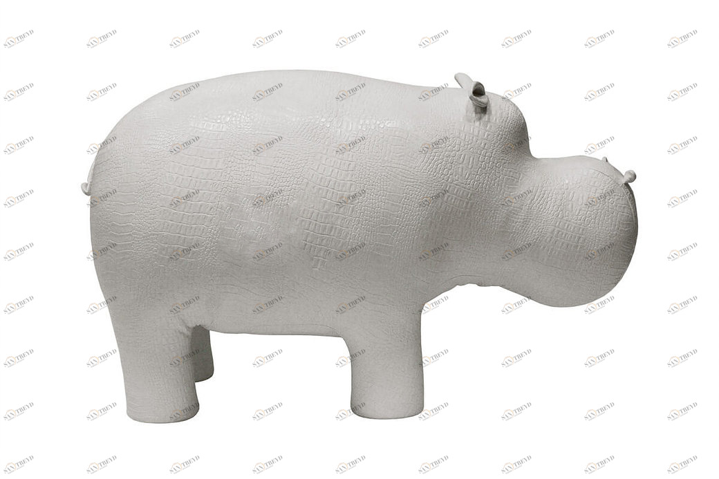 Пуф "Бегемот" белый EUROSON БЕГЕМОТ, ЖИВОТНЫЕ 125968 Белый 