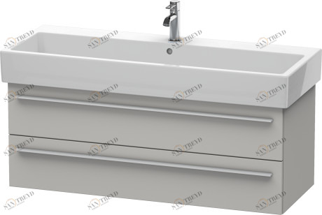 XL634700707 X-Large Тумбочка подвесная Бетонно-серый матовый декор Duravit