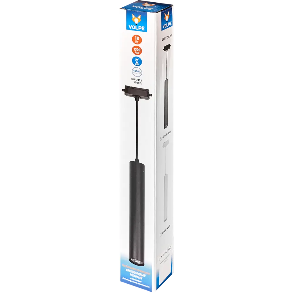 Трековый светильник светодиодный Volpe ULB-Q310 18 Вт 2 м² цвет черный STLM-2082537 - Вид №4