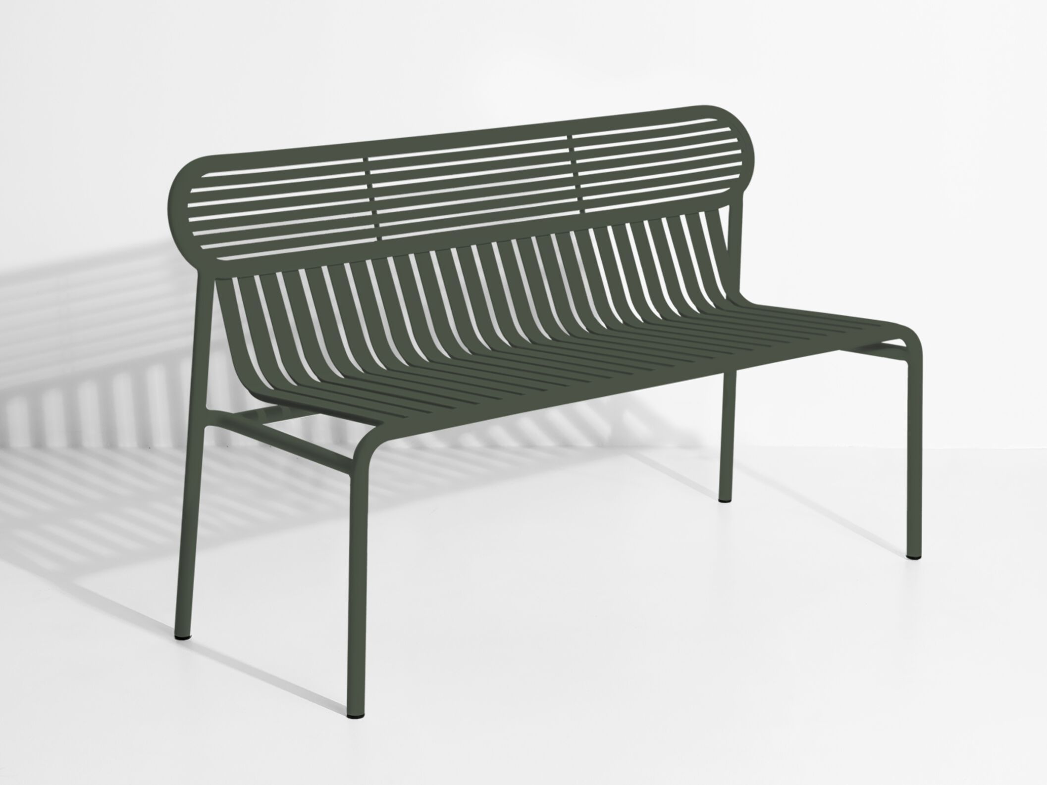 Алюминиевая садовая скамейка с порошковым покрытием Petite Friture WEEK-END ARCH-00004384 - Вид №11