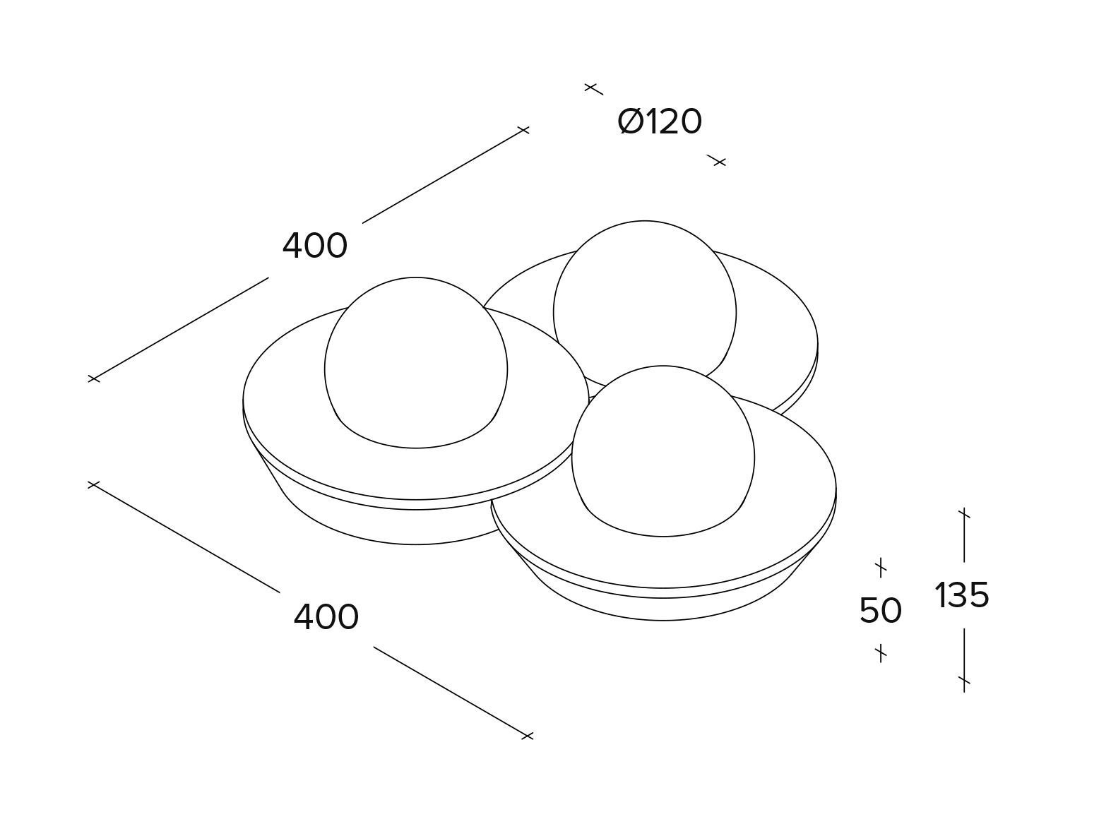 Гипсовая настенная лампа Tecnico CICLADI TONDA ARCH-00148707 - Вид №4