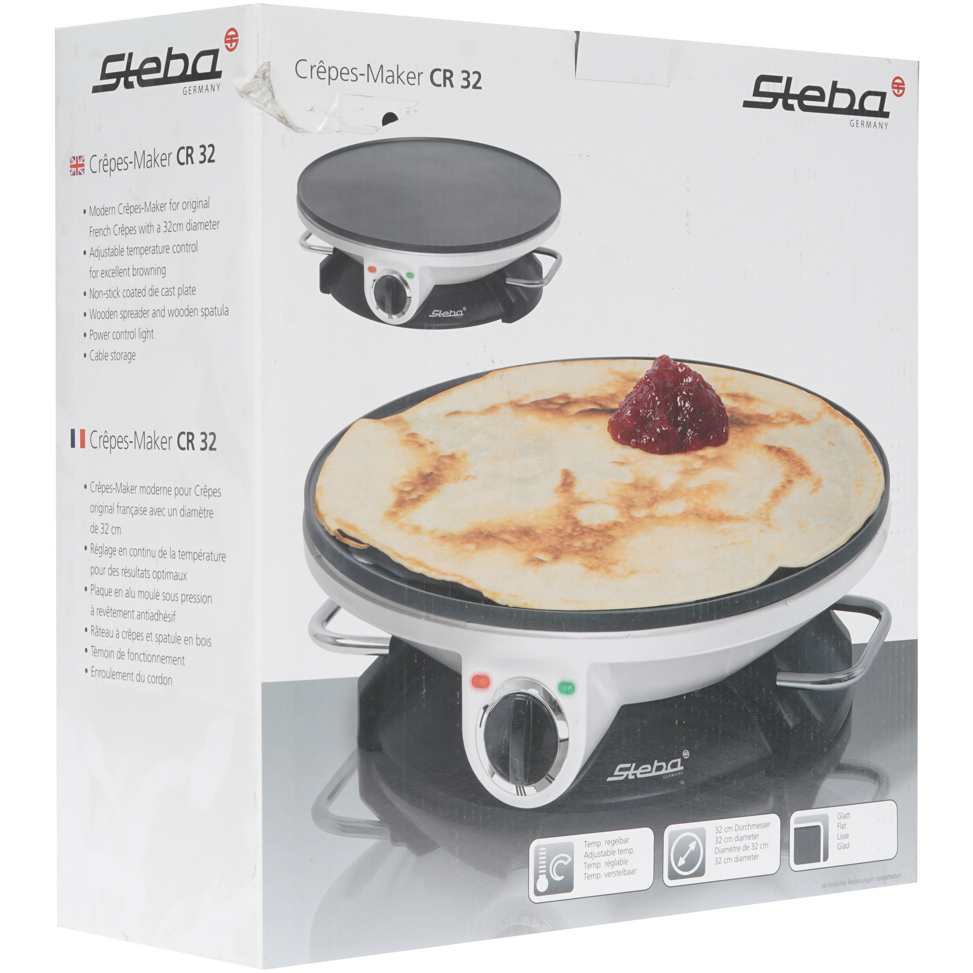 8117367 Блинница настольная Steba CR 32 белый STDN-0124166 - Вид №6