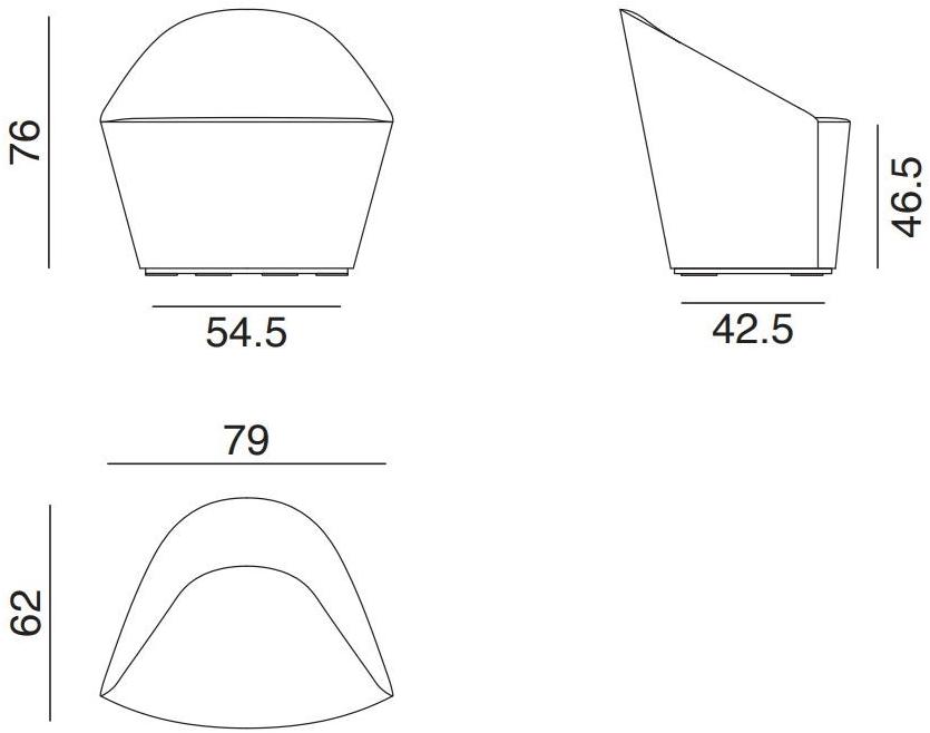 arper Мягкое кресло Colina sun-id-1422392 - Вид №1