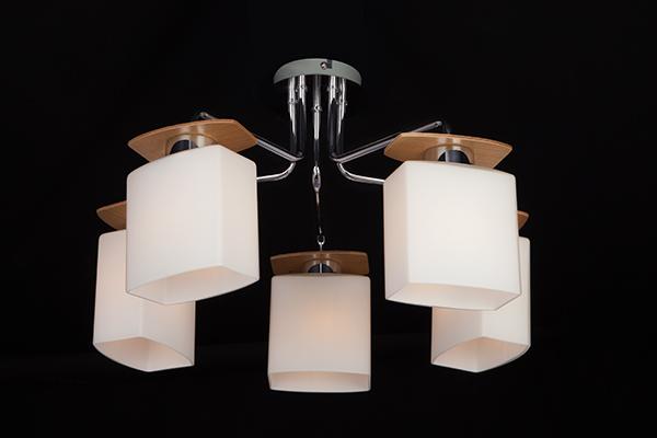 Потолочная люстра Eurosvet Неаполь 70037/5 хром EUROSVET НЕАПОЛЬ 183762 Белый - Вид №3