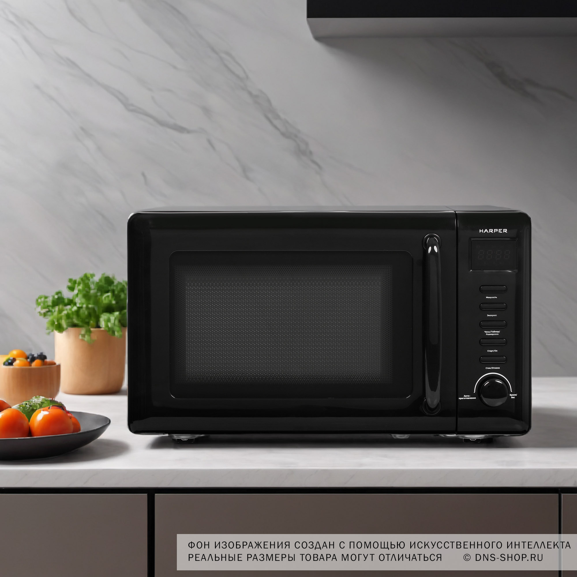 9936787 Микроволновая печь HARPER HMW-20ST02 черный STDN-0126522 - Вид №8