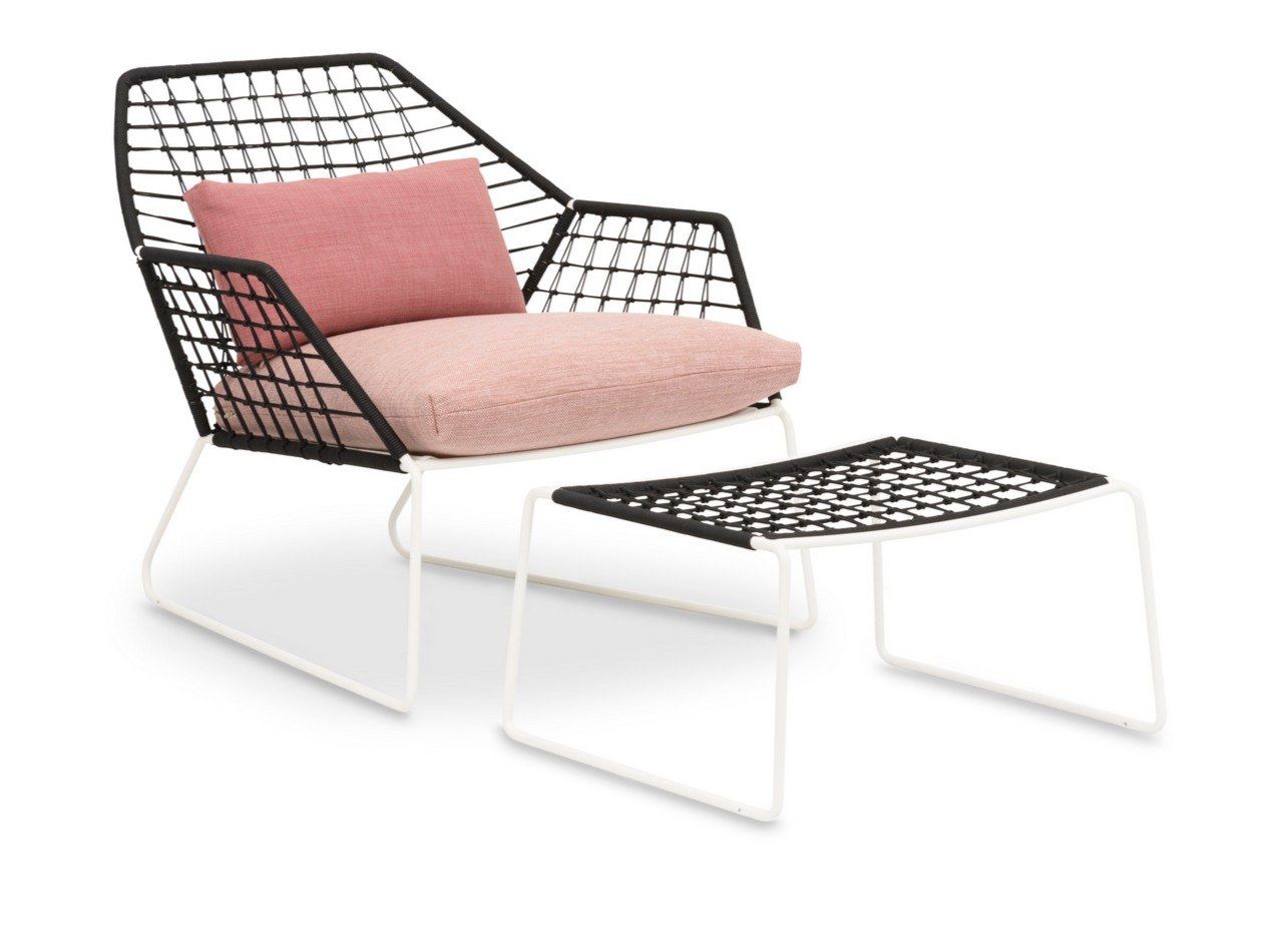 Садовое кресло из полиэтиленовой ткани и веревок Saba Italia Нью-Йорк ARCH-00030787 - Вид №2