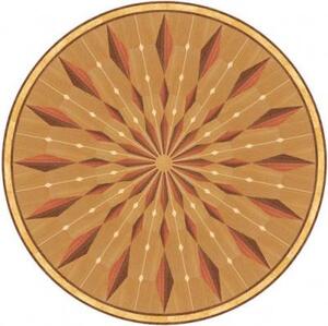 Художественный паркет Da Vinci Розетка 26-214 Дуб Селект (Гладкая) х1000диаметр мм.