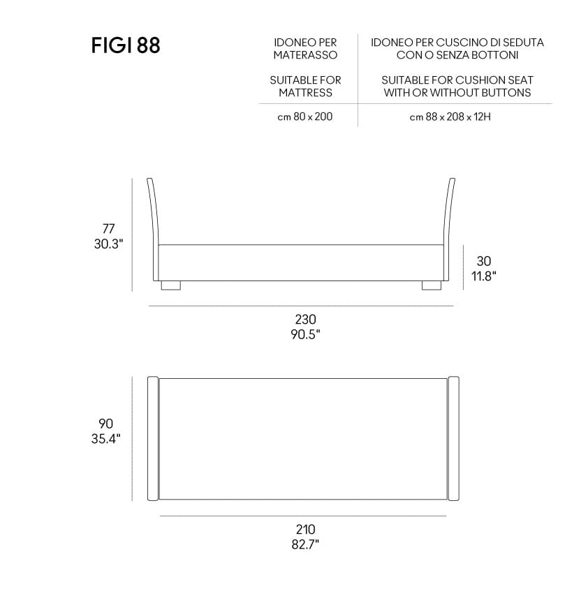 Одноместный диван-кровать из ткани Casamania & Horm Фиджи ARCH-00118398 - Вид №4