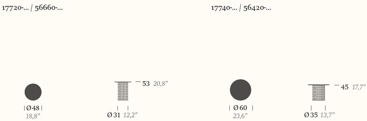 Kettal Столик из мрамора Mesh #17740/56620 - Вид №6