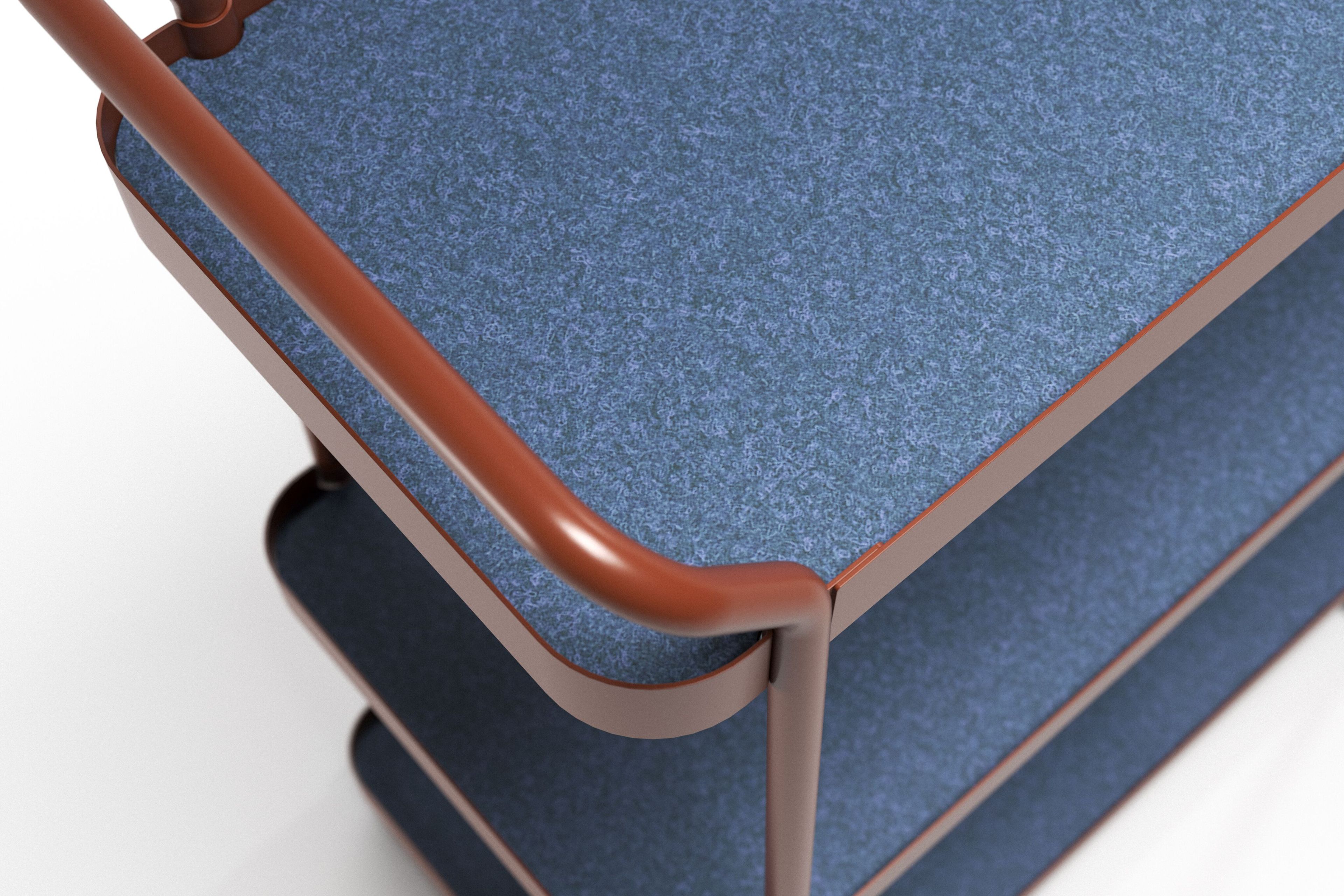 Стальная тележка с порошковым покрытием с полками Haworth Collaborate ARCH-00089898 - Вид №2