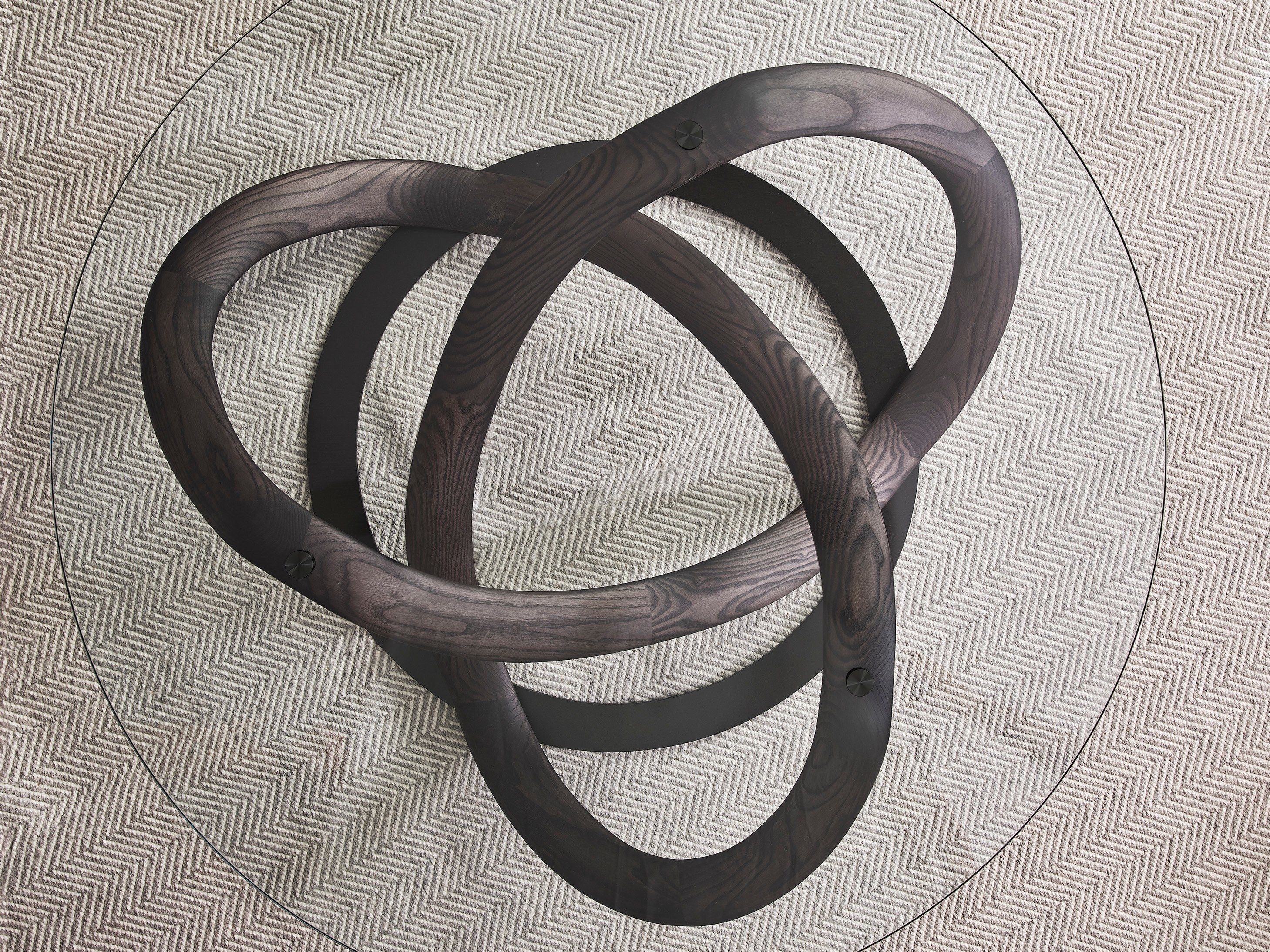 Круглый Хрустальный журнальный столик для гостиной Porada Soul ARCH-00139036 - Вид №1