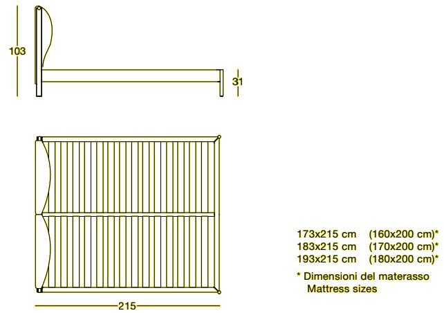 Zanotta Двуспальная кровать с мягким изголовьем sun-id-1431454 - Вид №4