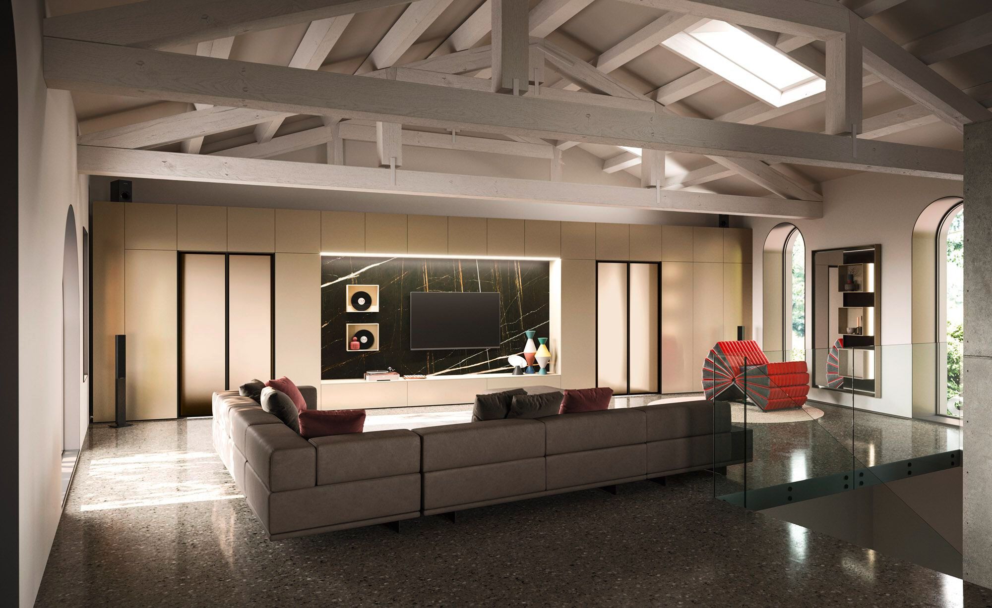 Оборудованная перегородка из алюминия и дерева Arrital Feeling Home ARCH-00023053 - Вид №6