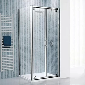 Душевой уголок 102x102 LUNES B+F Novellini LUNES с серебристым профилем