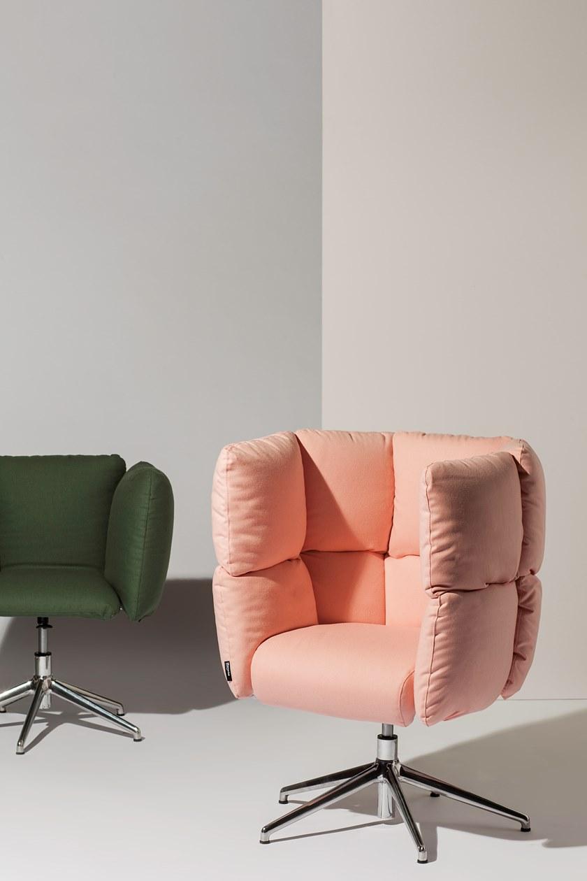 Manerba Вращающееся кресло из бархата Undecided sun-id-1504890 - Вид №4