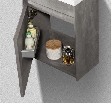 Мебель для ванной BelBagno PIETRA MINI-460-SCM левосторонняя  - Вид №1