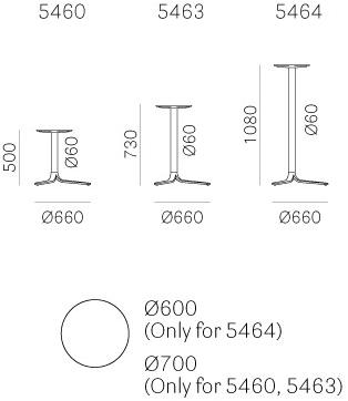 Pedrali Круглый алюминиевый журнальный столик по контракту Fluxo sun-id-1404625 - Вид №4