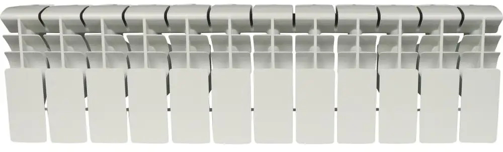 90057773 Радиатор Rommer Plus 200 12 секций боковое подключение алюминий белый STLM-0938852