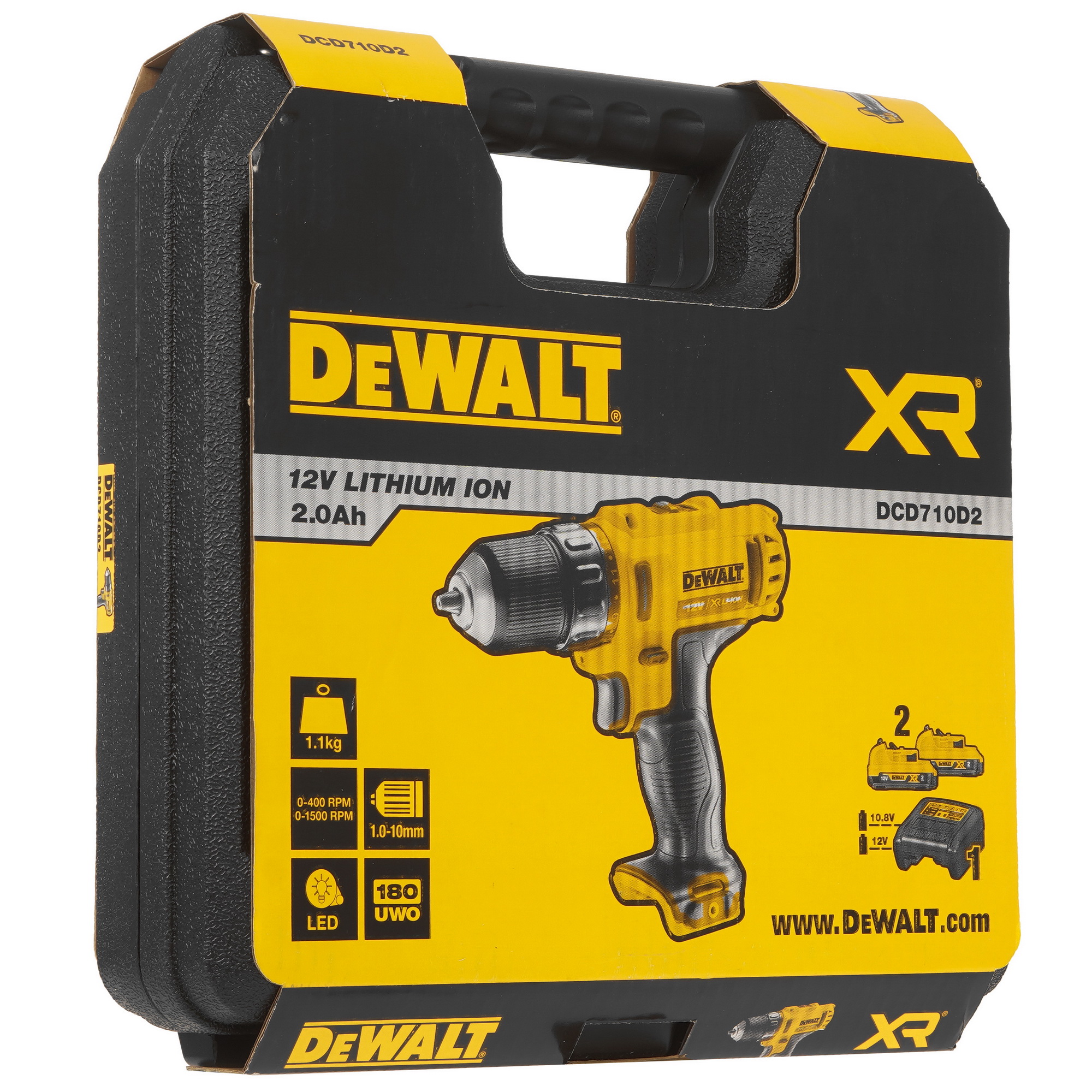 Дрель-шуруповерт DeWalt DCD710D2 XR 10.8/12V 5437795 STDN-0147345 - Вид №9