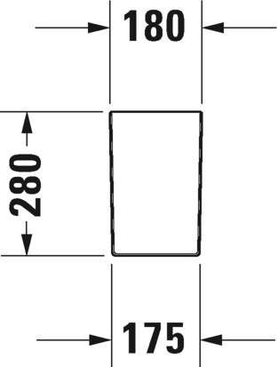0858320000 Полупьедестал для раковины овальная Duravit Happy D.2 - Вид №6