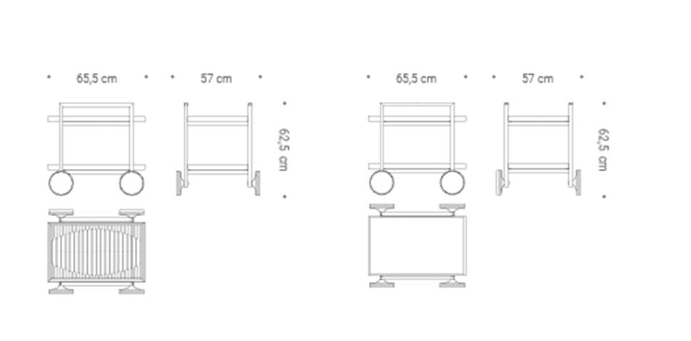 Деревянная тележка для еды Bottega Ghianda замечательная коллекция 2024 ARCH-00095641 - Вид №5