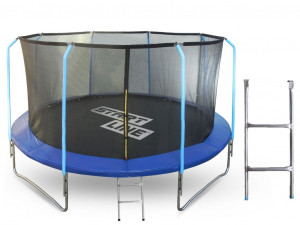 Батут start line fitness 12 футов с внутренней сеткой и лестницей Start Line Fitness