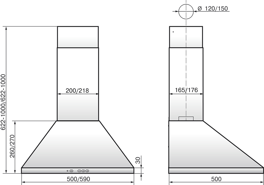 7906134 Вытяжка каминная ELIKOR Вента 60П-430-П3Л белый STDN-0082691 - Вид №9