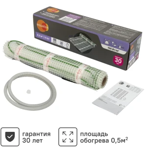 Нагревательный мат для теплого пола Equation 0.5 м2 75 Вт