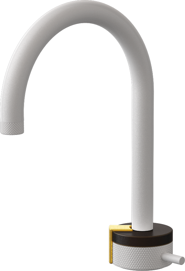 E-11502-R1OB-L2BAU-WT Однорычажный прогрессивный смеситель для раковины - излив 16см GRAFF MOD+