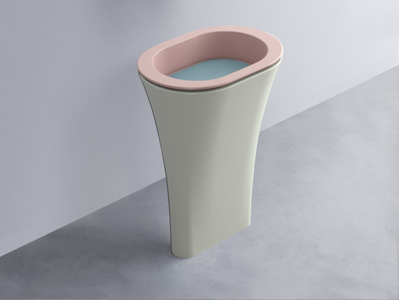 AMLA65-CP+AMPILO-PL+AMCOLO-PM Раковина Amedeo Ovale отдельностоящая cielo Enjoy + Amedeo Ceramica Cielo