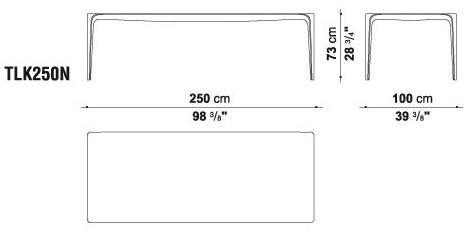 B&B Italia Outdoor Прямоугольный садовый стол из cristalplant® Link outdoor sun-id-1347099 - Вид №4