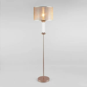 Торшер с абажуром перламутровое золото Licata 01074/1 EUROSVET LICATA 00-3908856 Золото