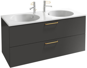 EB2525-R8-N14 Тумба под столешницу 120 см, 2 ящика, золотая ручка JACOB DELAFON ODÉON RIVE GAUCHE