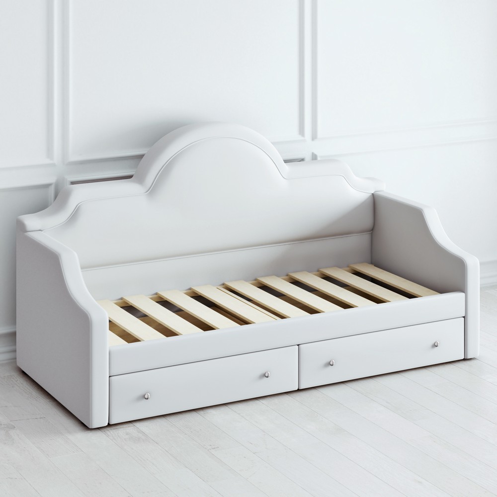 Диван-кровать детский с 2 выдвижными ящиками 90х190 см зеленый с каретной стяжкой DayBed KREIND DAYBED 00-3880035 Зеленый Santreyd  - Вид №2